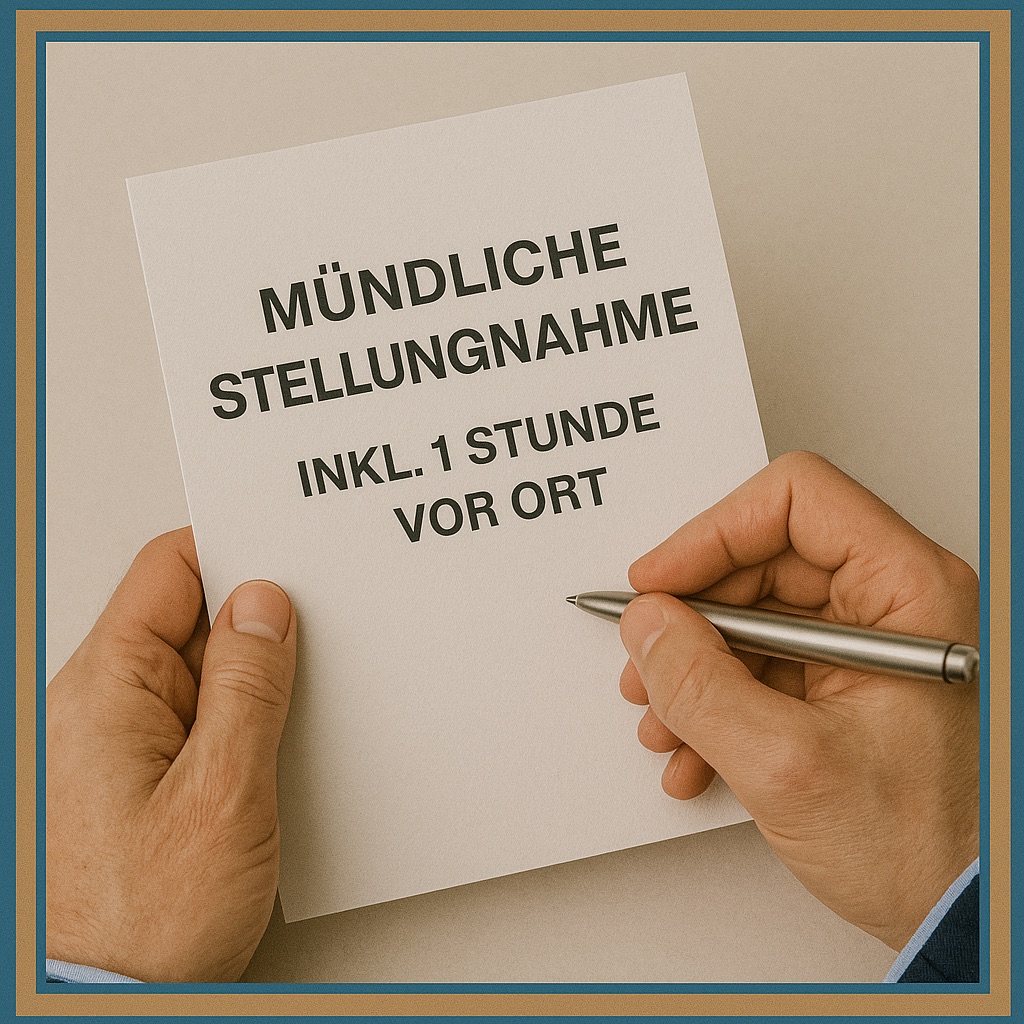 Mündliche Einschätzung vor Ort – kurze Einordnung und Hinweise